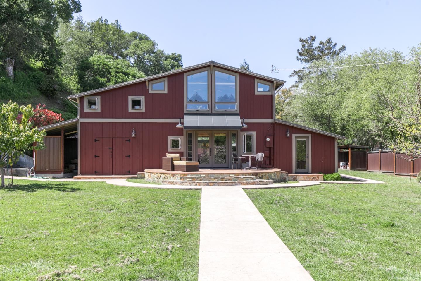 241 Bronco Road Soquel, CA 95073 - Photo 42 of 86 a house view with a sitting space and garden