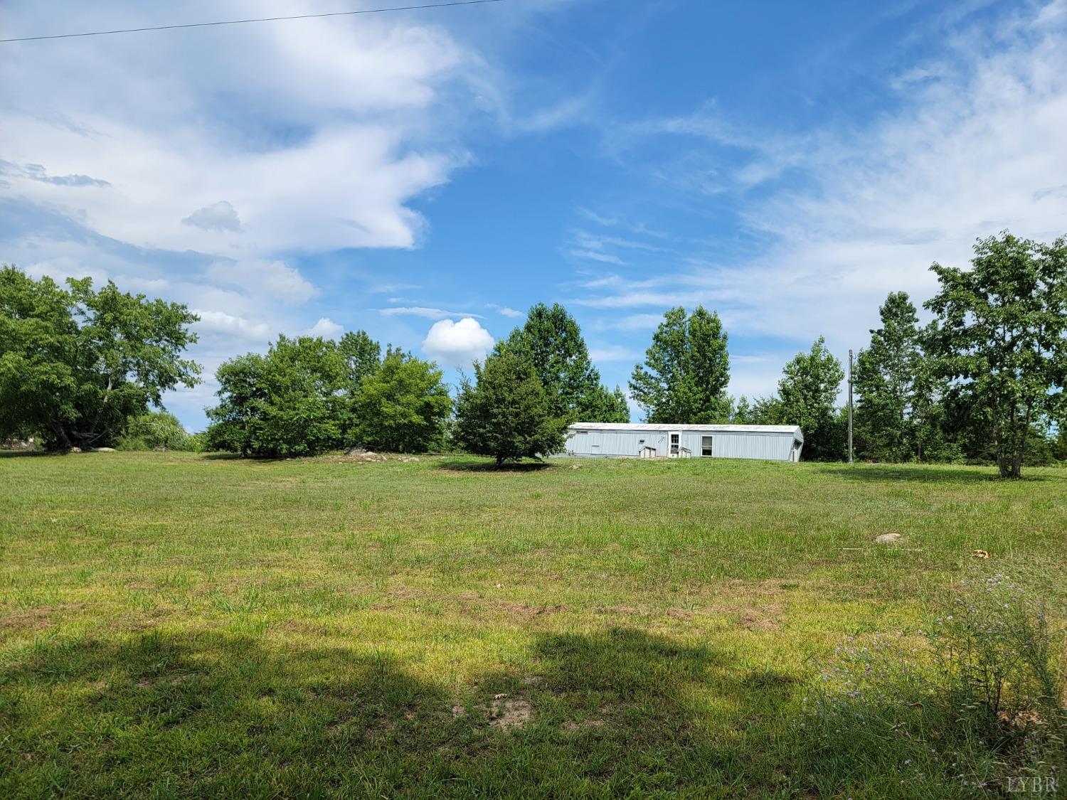 a view of a grassy field