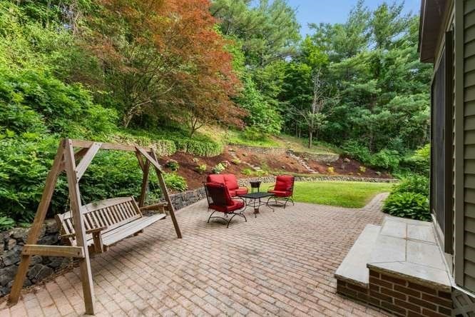 55 Meriam Street Lexington, MA 02420 - Photo 9 of 37 a view of a park with iron stairs