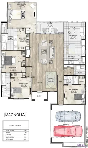 $370,990 | 18960 Frankel Avenue, Zachary, LA 70791