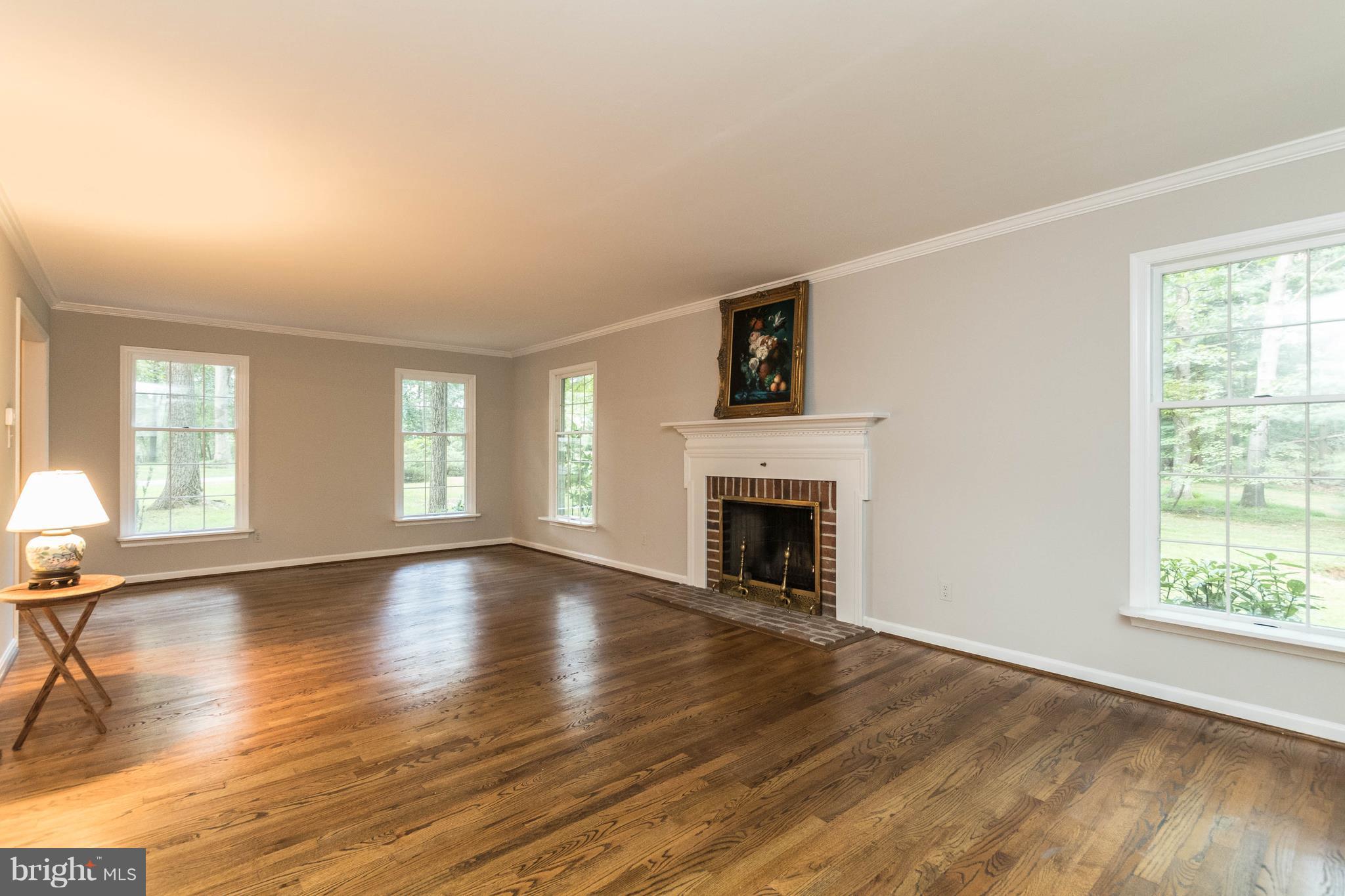Living Room With Fireplace