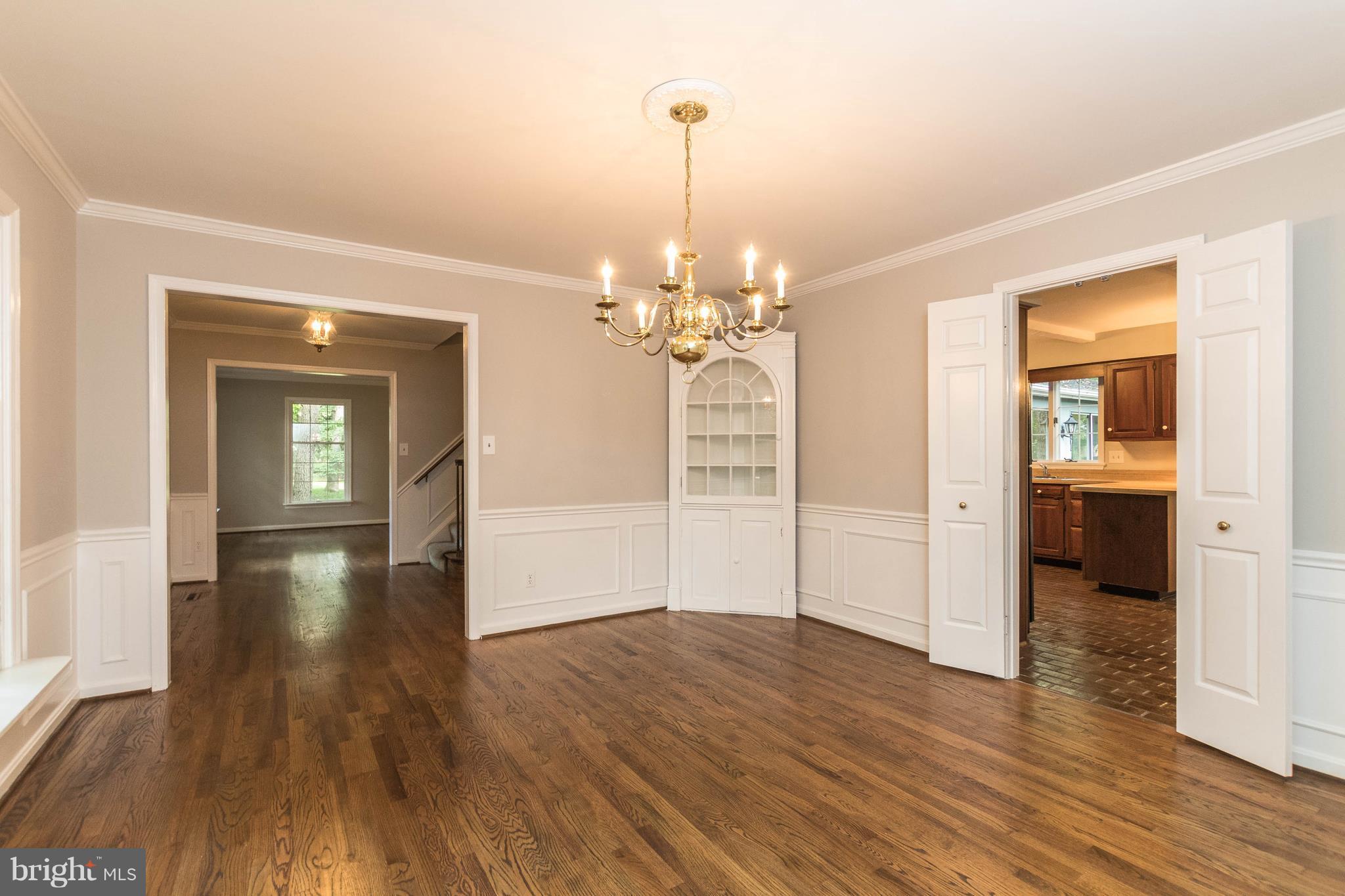 746 Chapel Ridge Road Lutherville-Timonium, MD 21093 - Photo 8 of 30 Dining Room with 2 Built-in Corner Chine Cabinets
