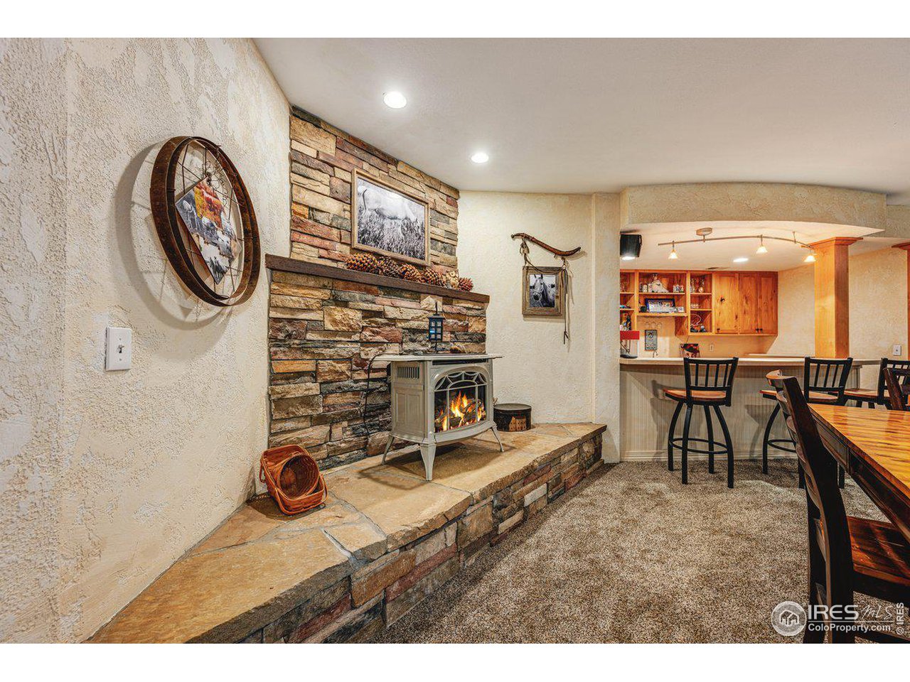 1105 Wyndham Hill Road Fort Collins, CO 80525 - Photo 30 of 40 Basement Fireplace