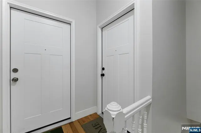 a view of a door of the house