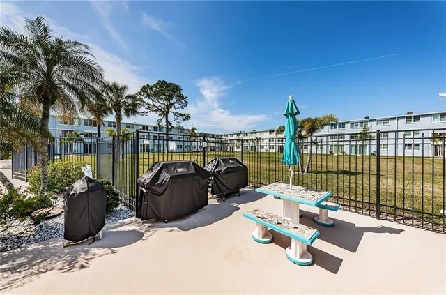 a view of outdoor space with seating area