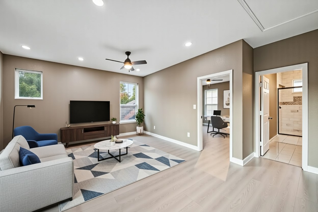 3026 Comanche Willis, TX 77378 - Photo 21 of 34 Staged Upstairs GameRoom Area
