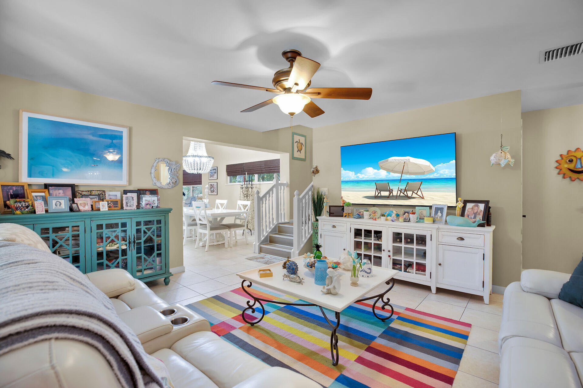 1041 Gibraltar Road Key Largo, FL 33037 - Photo 15 of 36 a living room with furniture and a floor to ceiling window