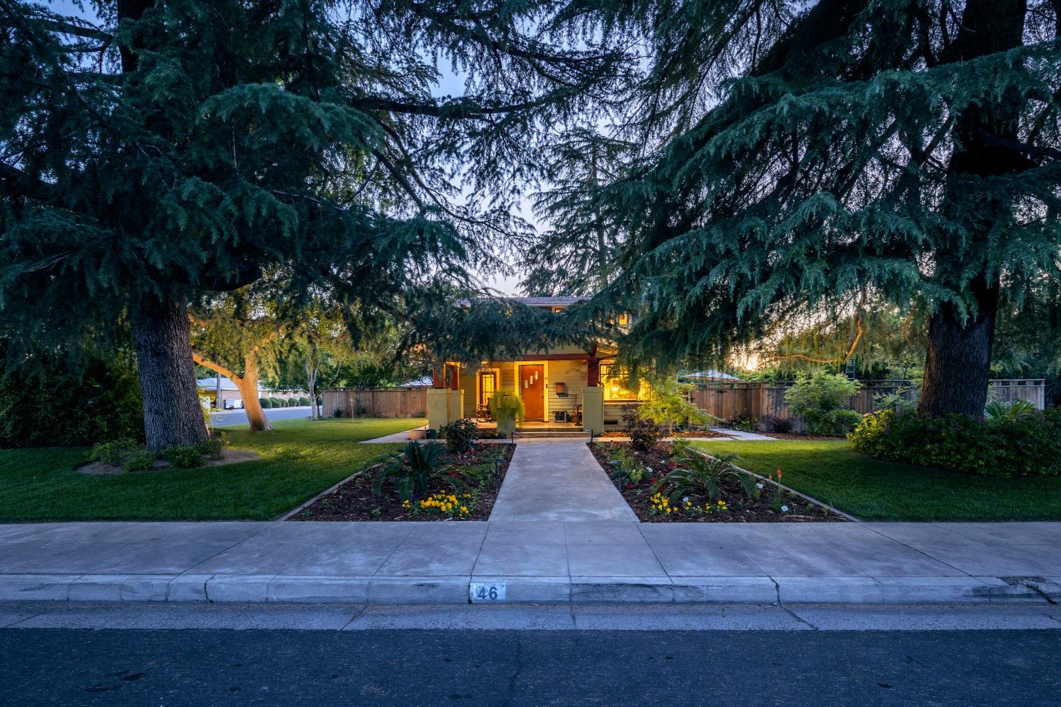 46 Pollasky Avenue Clovis, CA 93612 - Photo 67 of 69 a view of a yard with plants and trees