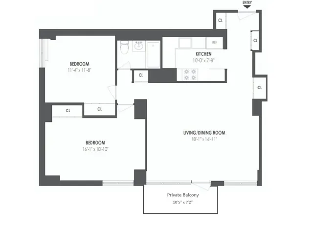 $825,000 | 333 Pearl Street, Unit 5L | Financial District