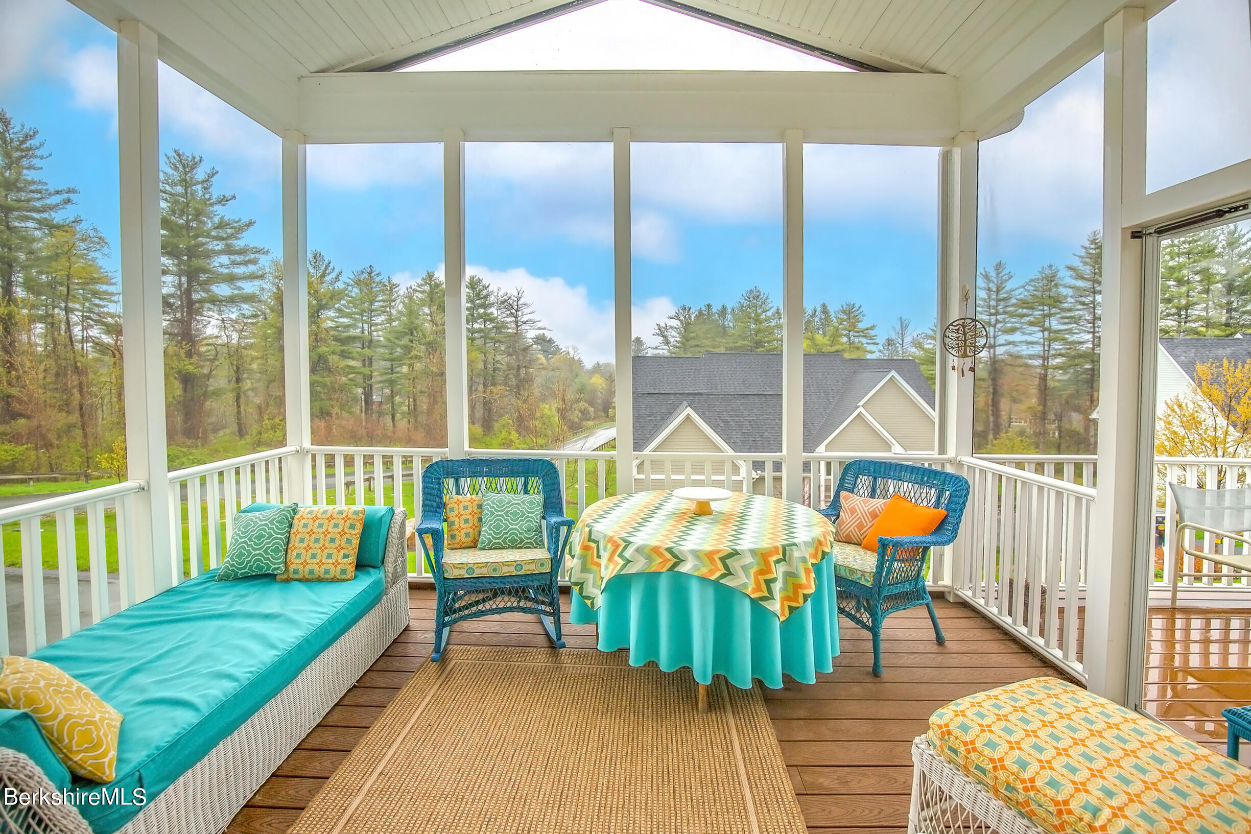 3 Burning Tree Road Great Barrington, MA 01230 - Photo 30 of 50 a balcony with furniture and garden