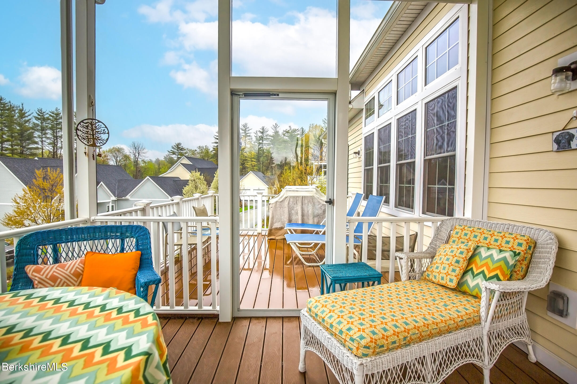 3 Burning Tree Road Great Barrington, MA 01230 - Photo 31 of 50 a view of a balcony with furniture