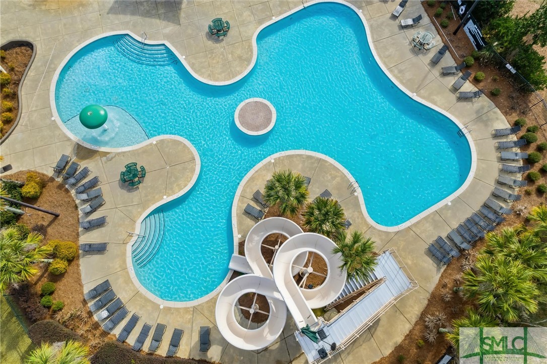 138 Whitehaven Road Savannah, GA 31407 - Photo 31 of 37 Pool with two story waterslide.