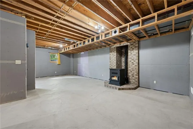 a view of room with furniture