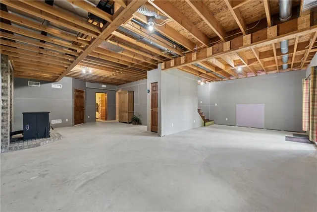 a view of backyard and tree