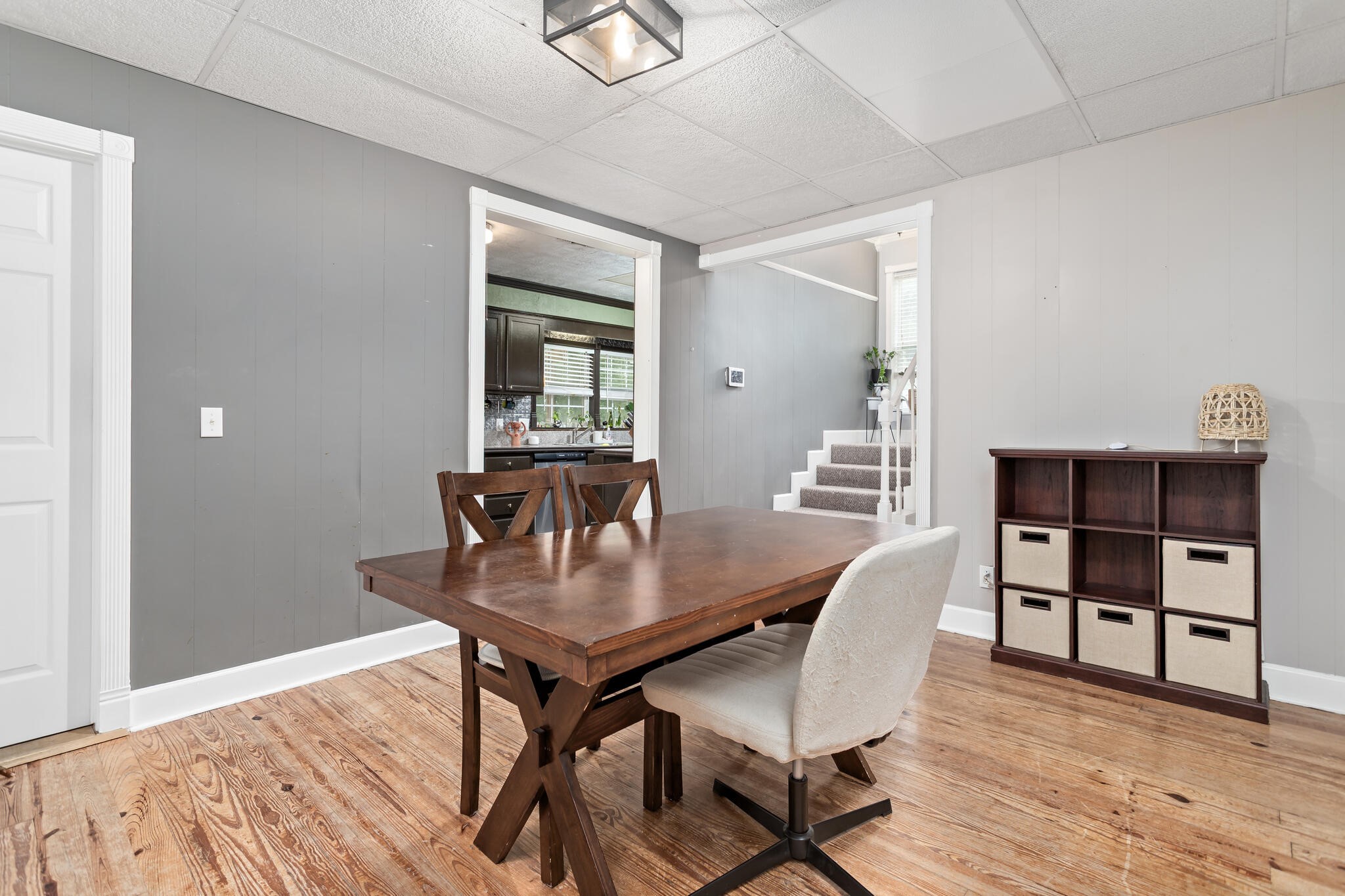 7230 Bythewood Road Beaumont, TX 77713 - Photo 14 of 35 a view of a dining room with furniture and wooden floor