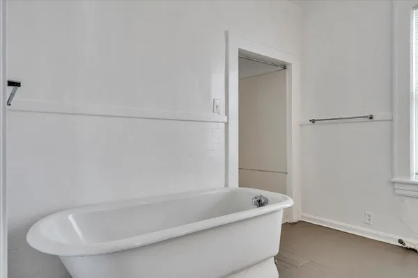 a view of a brick wall