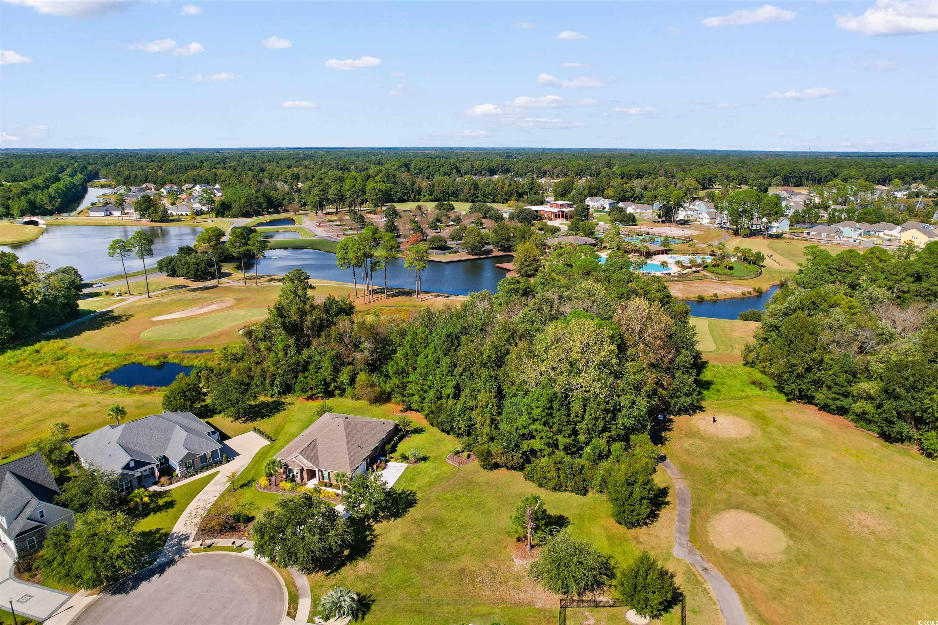 1005 Whooping Crane Drive Conway, SC 29526 - Photo 16 of 35 Aerial view of residential area featuring a golf course and a nearby body of water