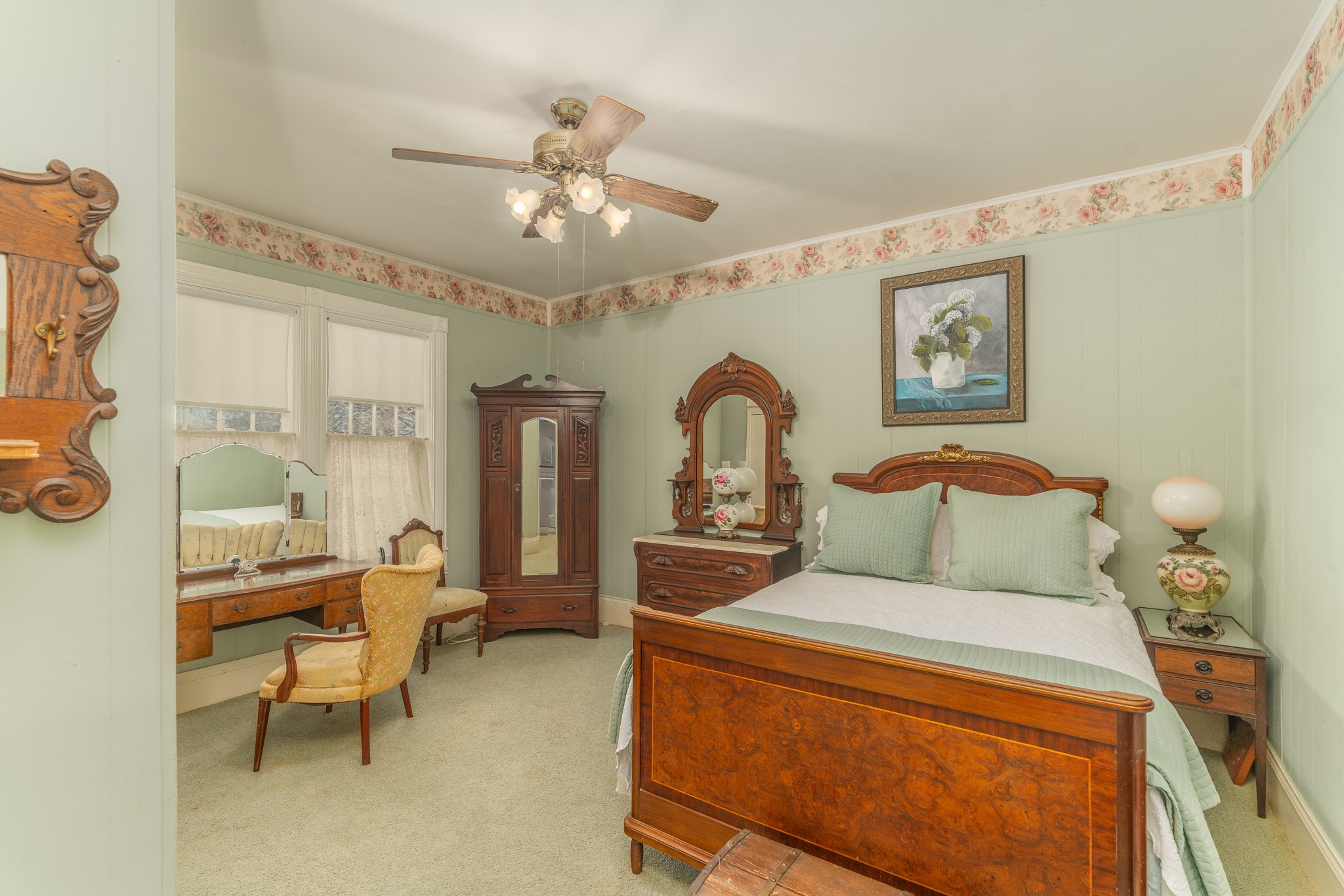 6184 Farm To Market 485 Cameron, TX 76520 - Photo 22 of 34 a bedroom with a bed and a chandelier