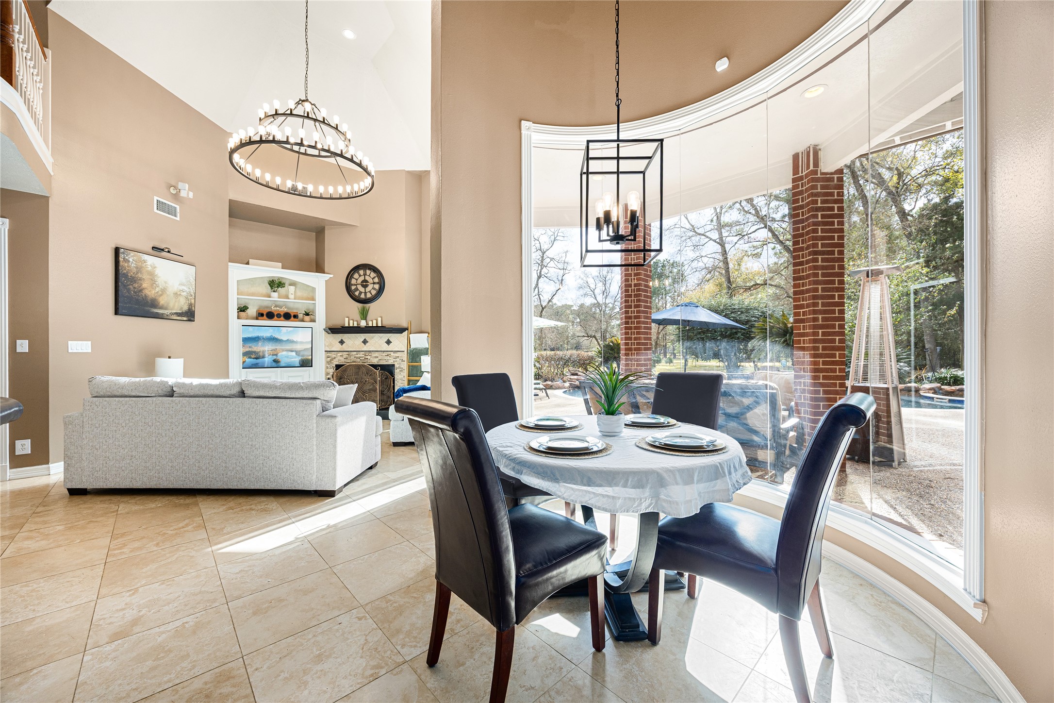 17511 Hawkin Lane Tomball, TX 77377 - Photo 18 of 49 a view of a dining room with furniture window and outside view