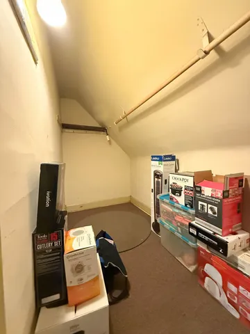 a view of a storage & utility room