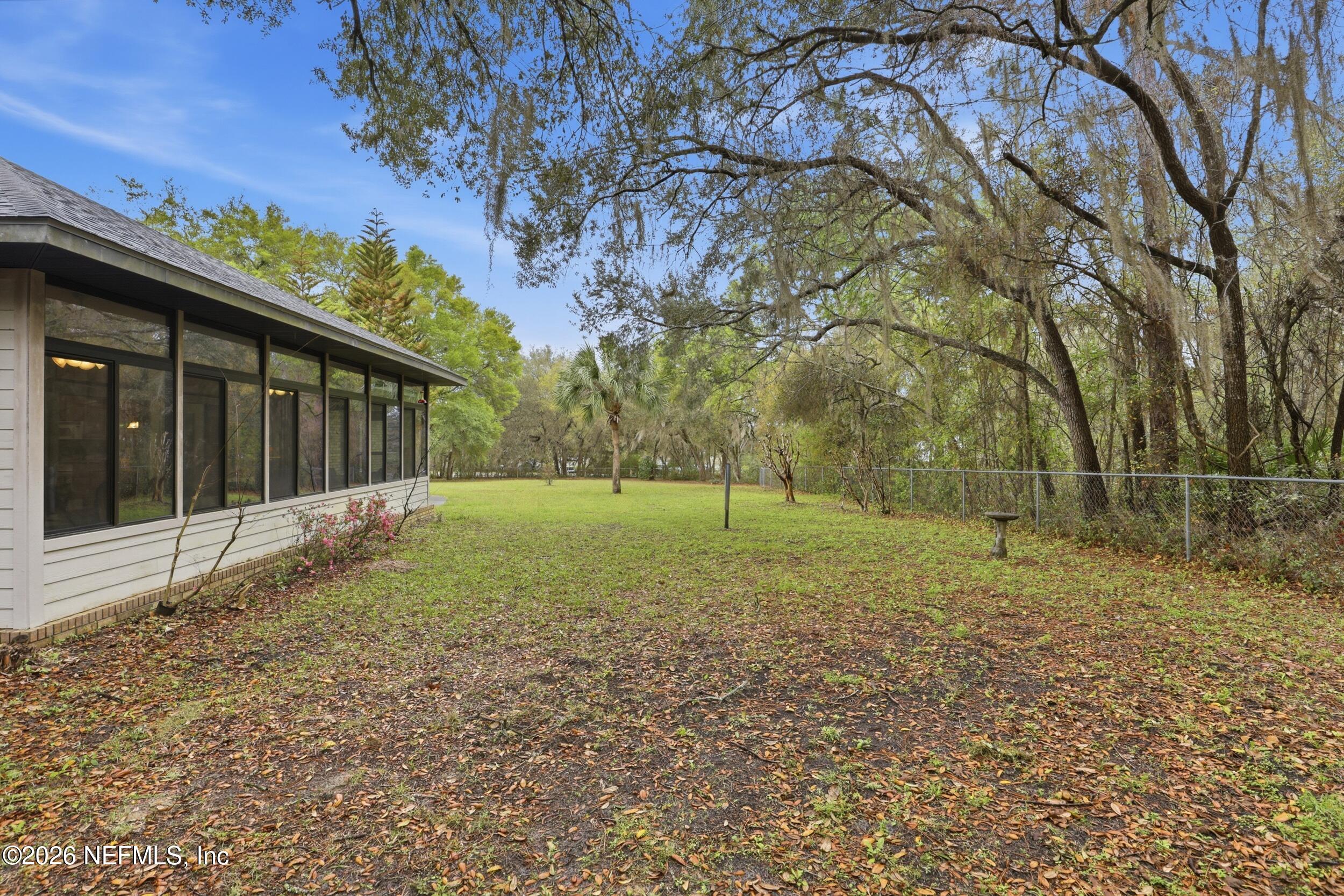 6455 Brooklyn Bay Road Keystone Heights, FL 32656 - Photo 31 of 50 a view of backyard with tree