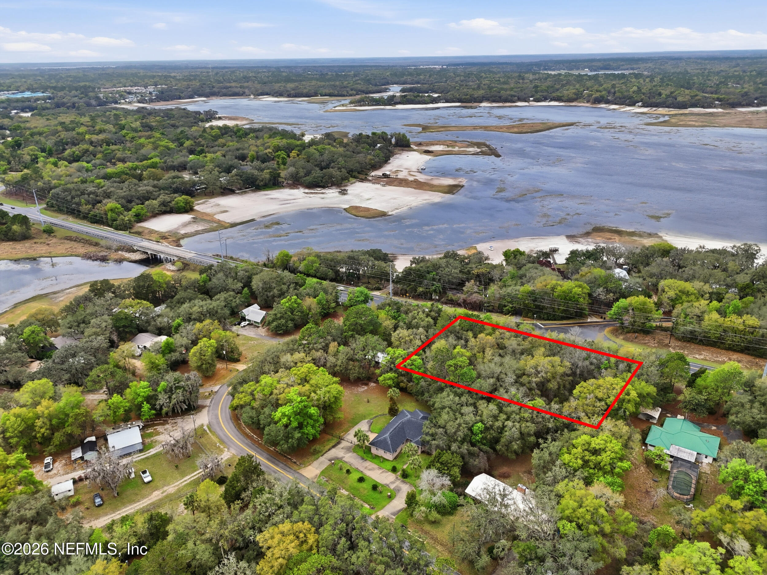 6455 Brooklyn Bay Road Keystone Heights, FL 32656 - Photo 47 of 50 an aerial view of a houses with outdoor space