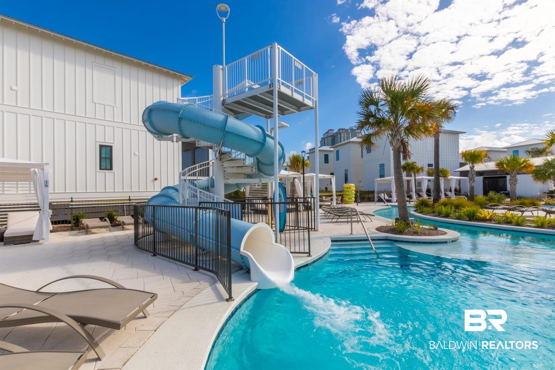 2494 Saltgrass Way Orange Beach, AL 36561 - Photo 37 of 37 View of pool with a water slide and a patio area