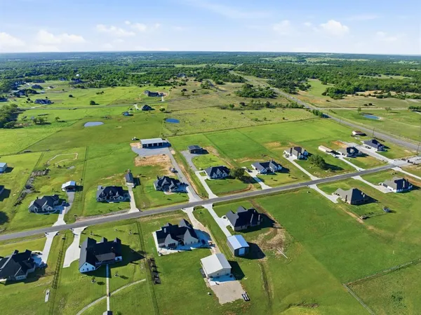 an aerial view of a play ground