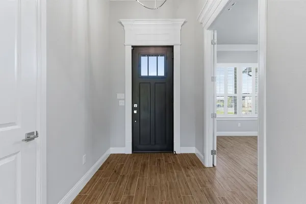 wooden floor in a gallery