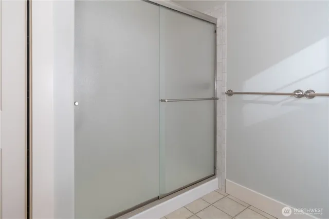 a view of small space with racks on the wall