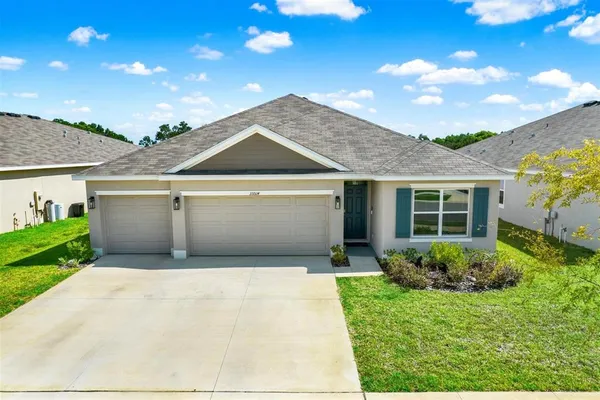 an aerial view of a house having outdoor space