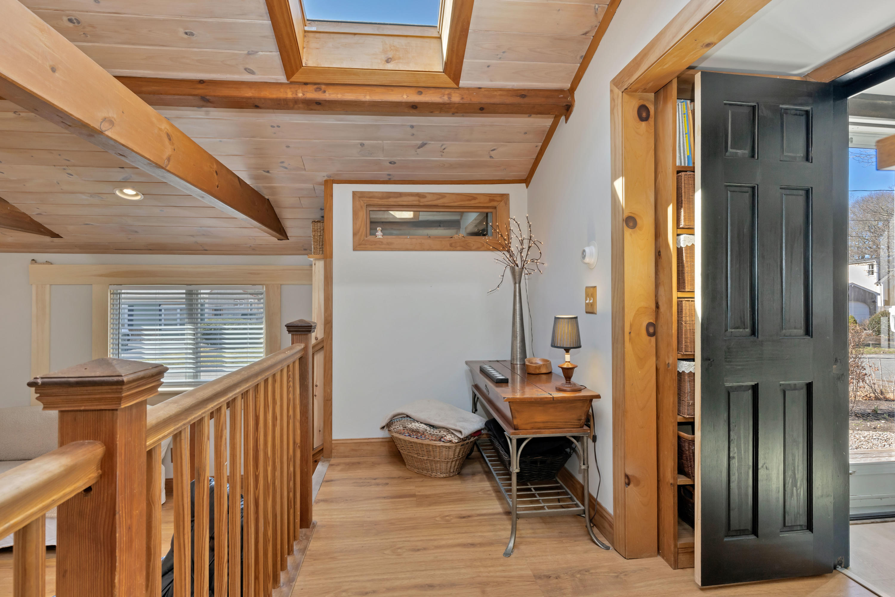 110 Kelley Road Hyannis, MA 02601 - Photo 28 of 49 a view of a hallway with wooden floor and stairs