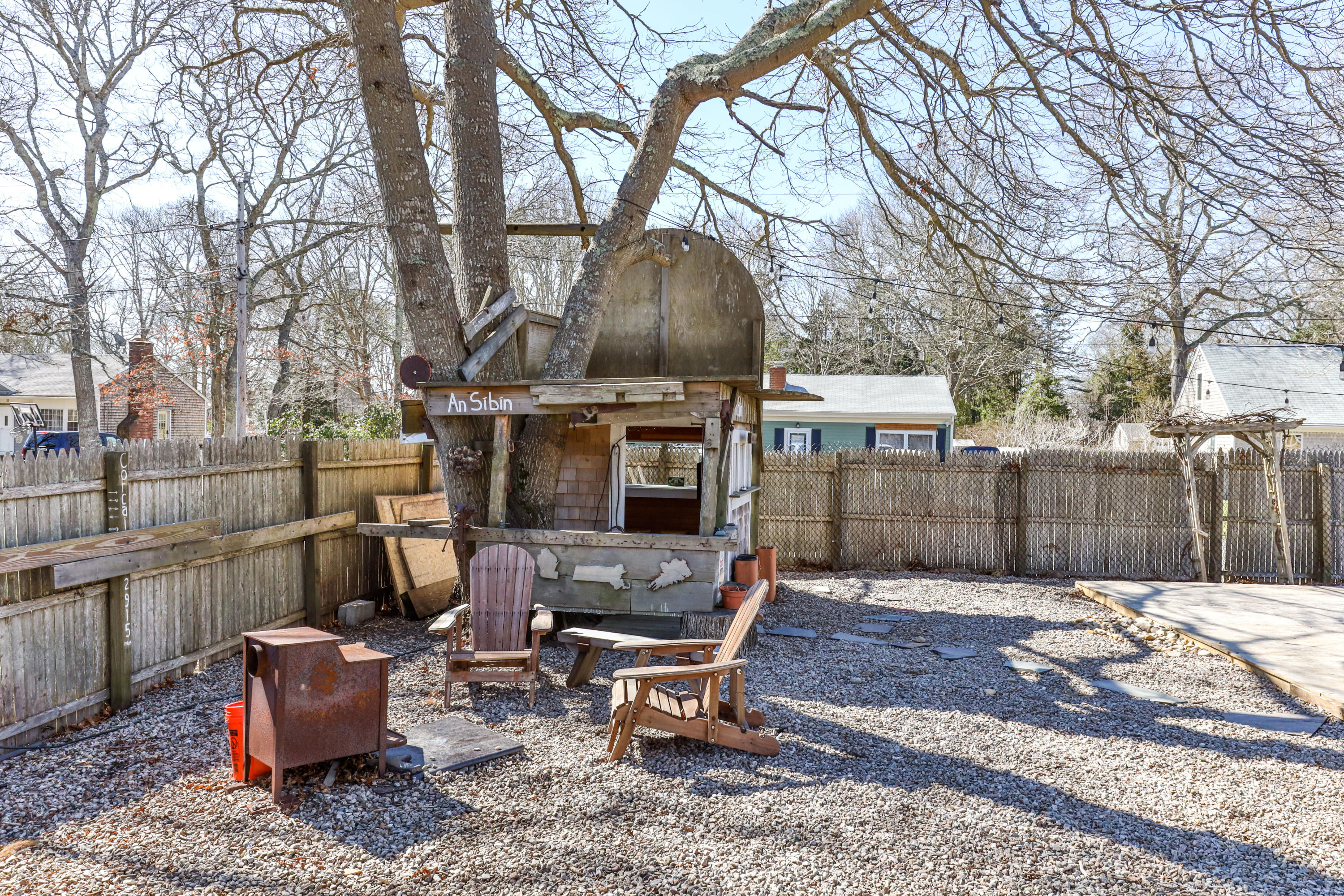 110 Kelley Road Hyannis, MA 02601 - Photo 46 of 49 a front view of a house with outdoor seating