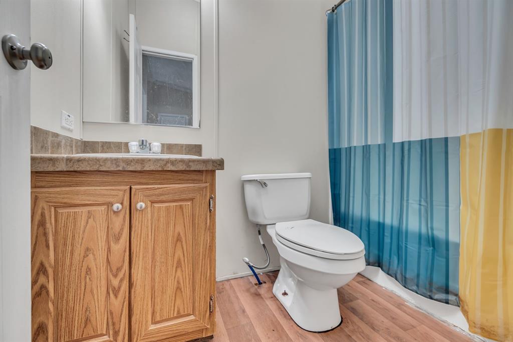 1350 Stephens Road Millsap, TX 76066 - Photo 19 of 29 a bathroom with a granite countertop toilet and a sink