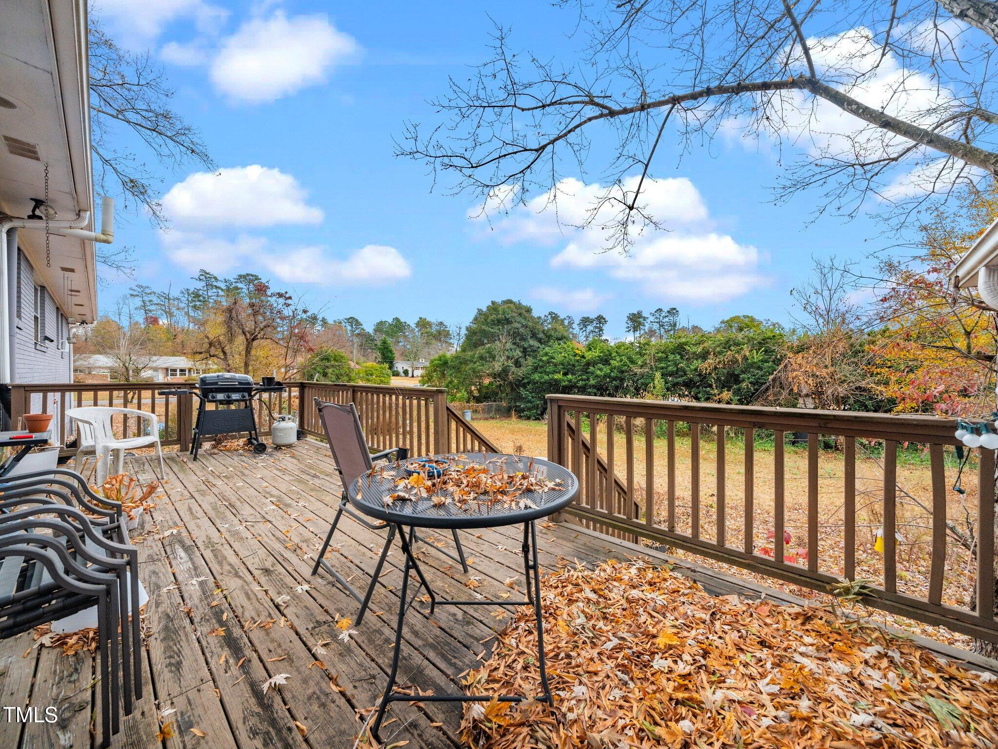 3428 Starmount Drive Raleigh, NC 27604 - Photo 27 of 31 Deck overlooking the big backyard