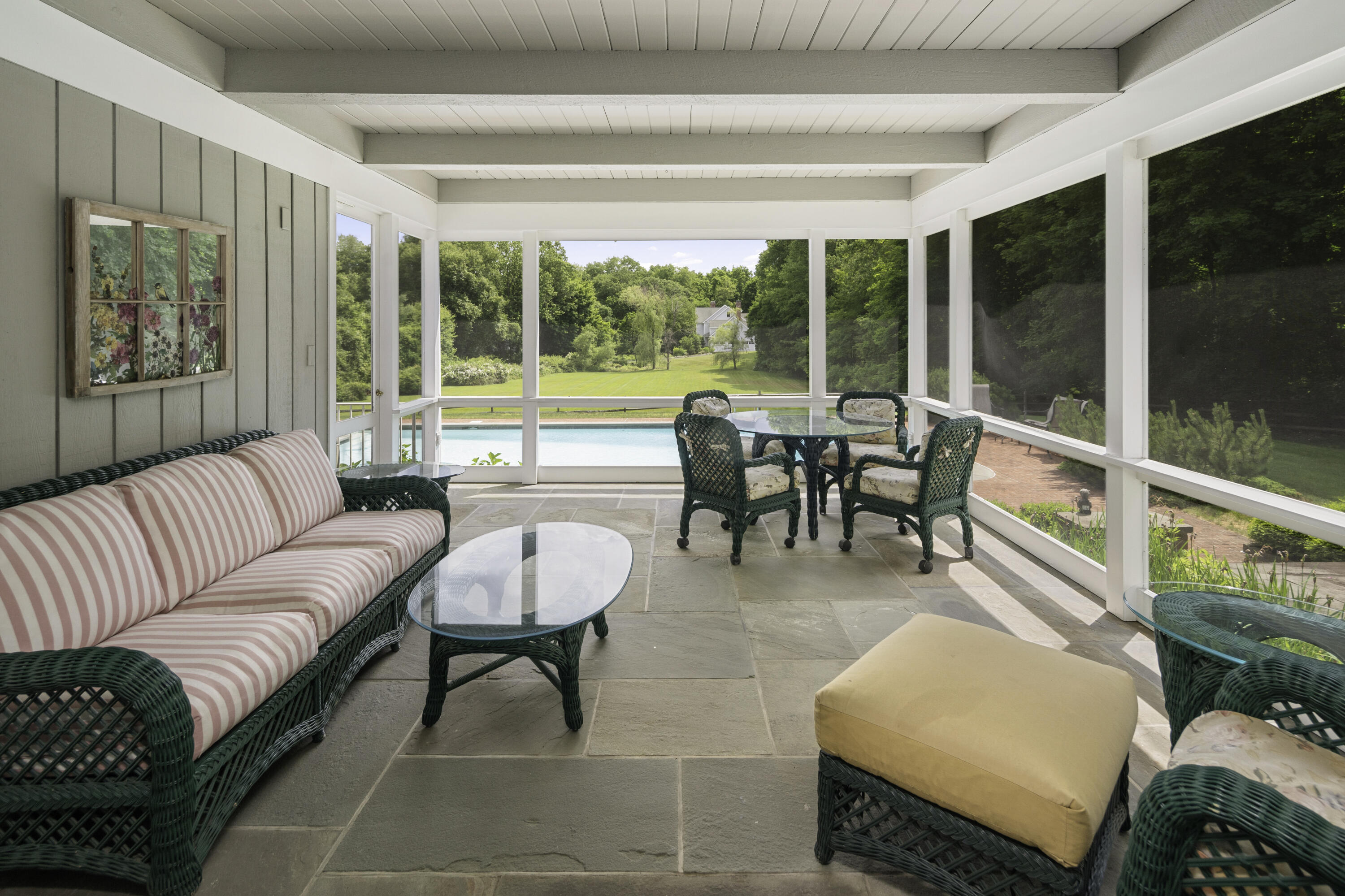 246 White Oak Shade Road New Canaan, CT 06840 - Photo 19 of 38 a living room with furniture and a large window