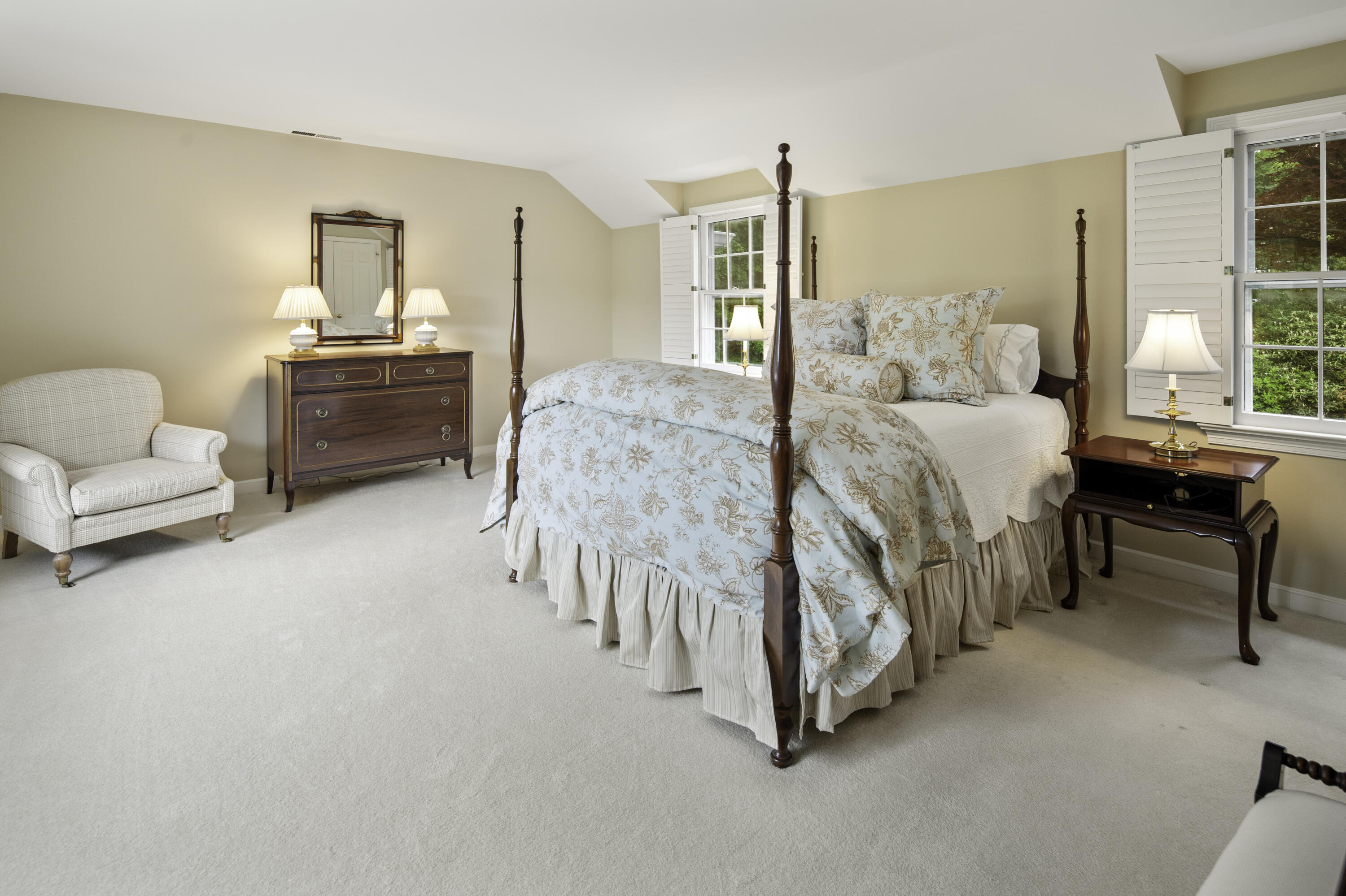 246 White Oak Shade Road New Canaan, CT 06840 - Photo 21 of 38 a bedroom with furniture and a bed