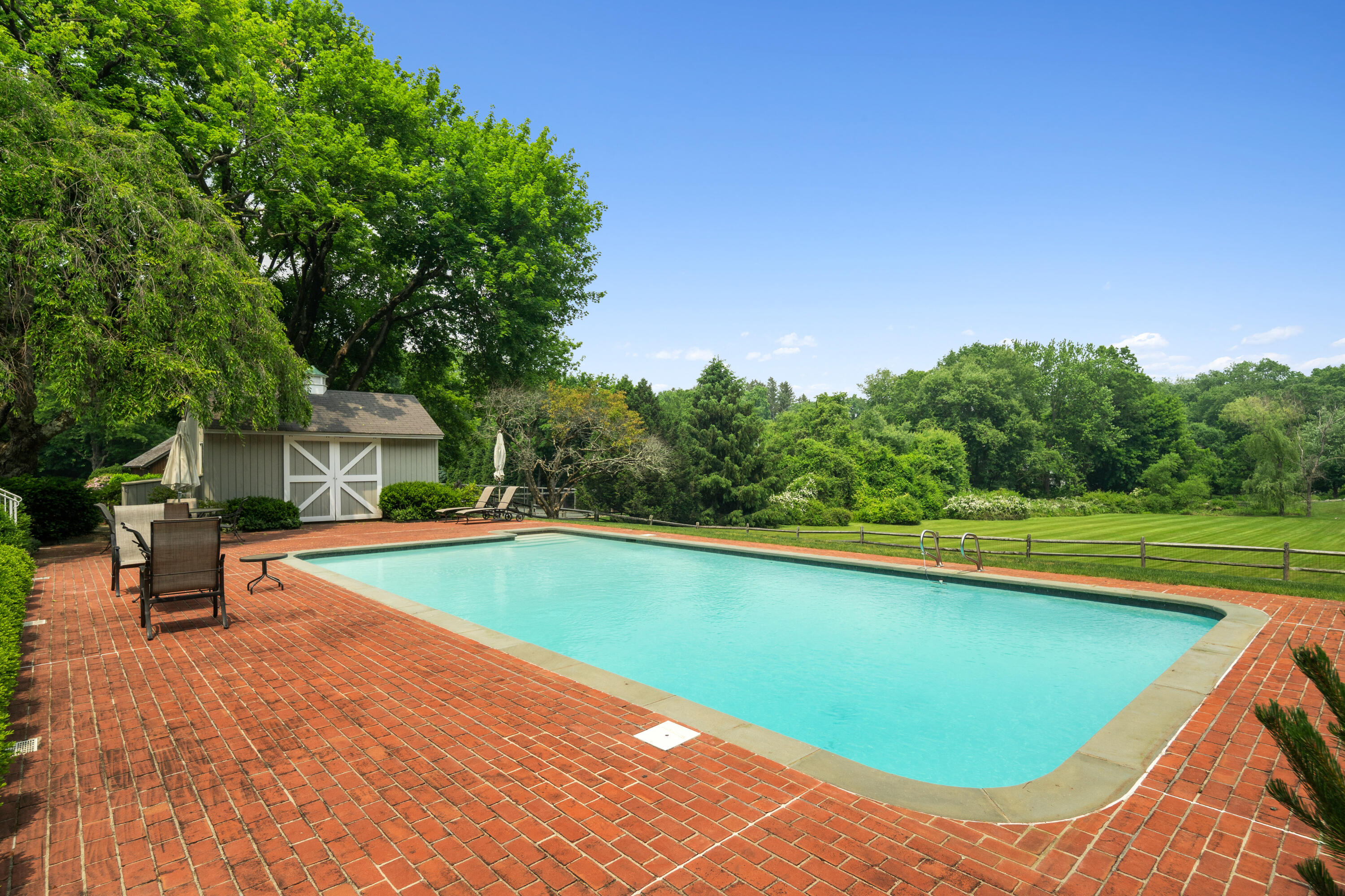 246 White Oak Shade Road New Canaan, CT 06840 - Photo 36 of 38 a view of swimming pool with lounge chair