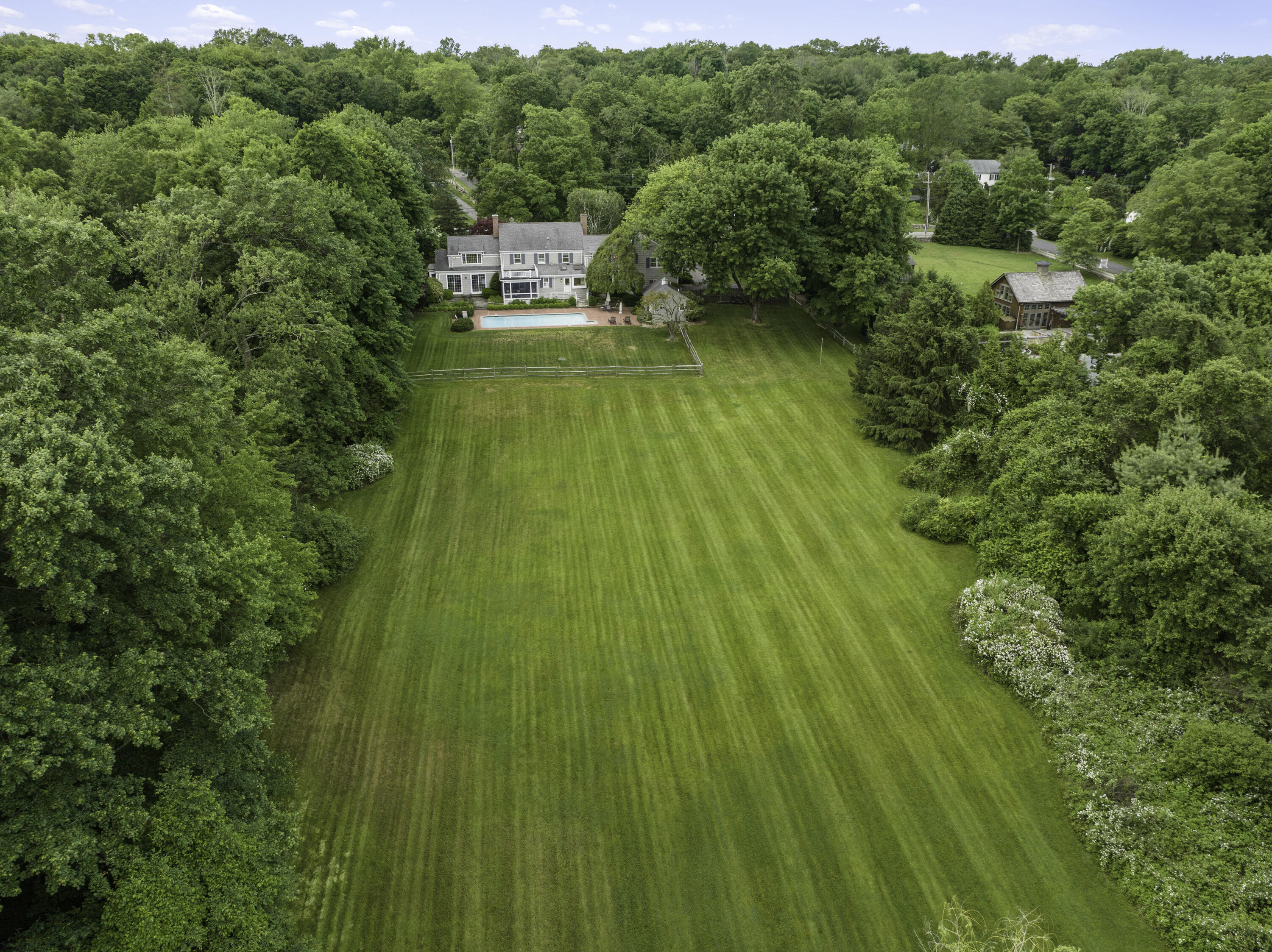 246 White Oak Shade Road New Canaan, CT 06840 - Photo 38 of 38 a view of a yard with swimming pool