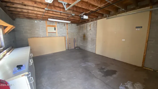 a view of backyard with green space