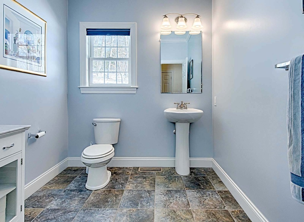 3 Ballard Terrace Lexington, MA 02420 - Photo 14 of 24 a bathroom with a toilet sink and mirror