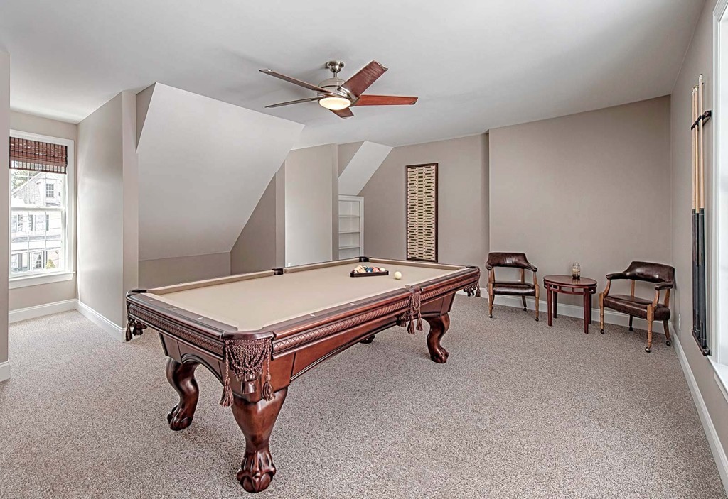 3 Ballard Terrace Lexington, MA 02420 - Photo 22 of 24 a room with pool table and windows