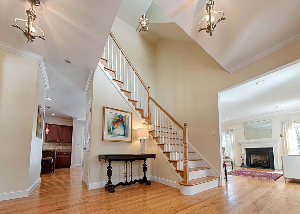 3 Ballard Terrace Lexington, MA 02420 - Photo 3 of 24 a view of entryway livingroom and hall with wooden floor