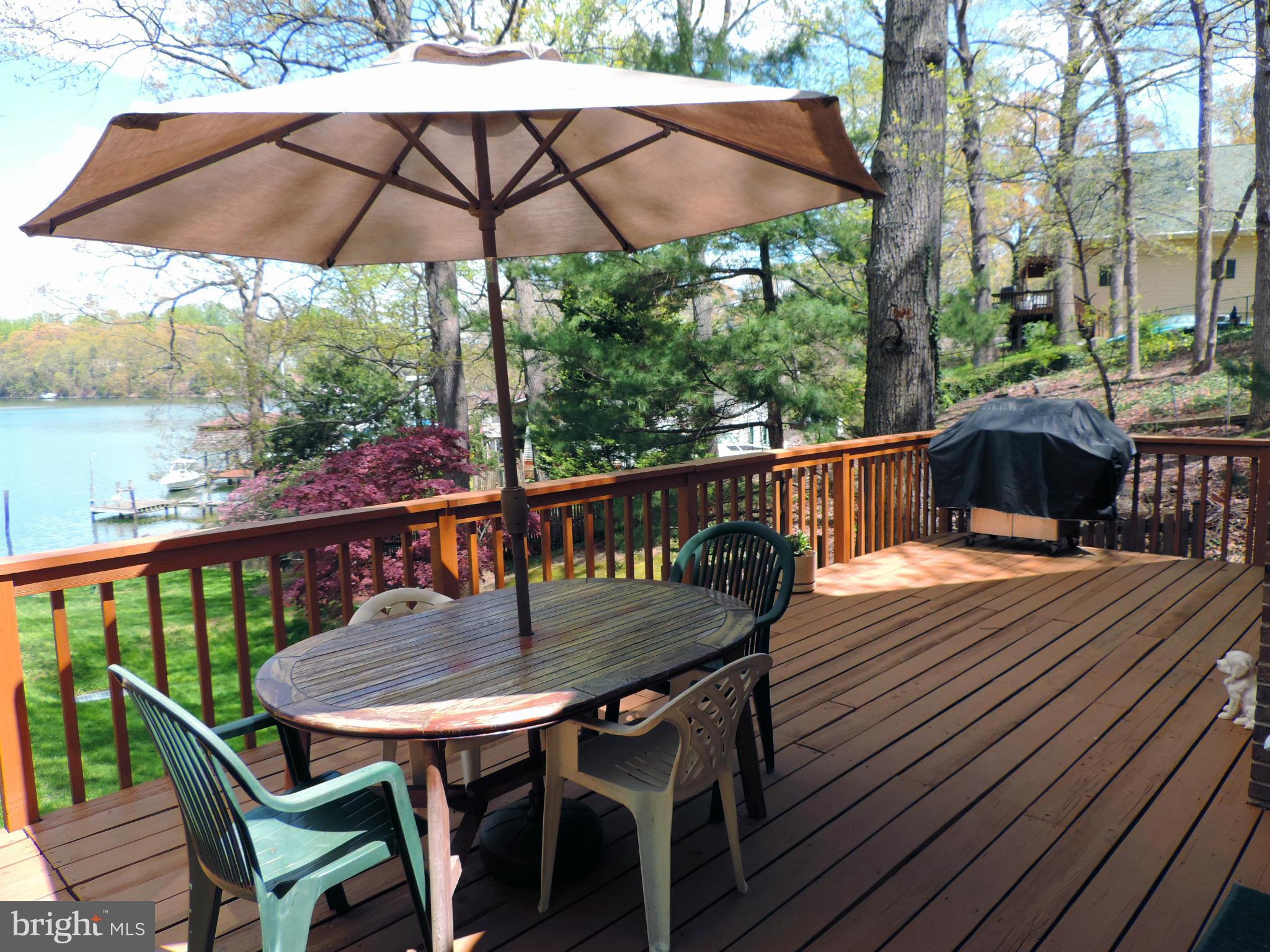371 Lake Road Crownsville, MD 21032 - Photo 5 of 27 Deck with Water Views