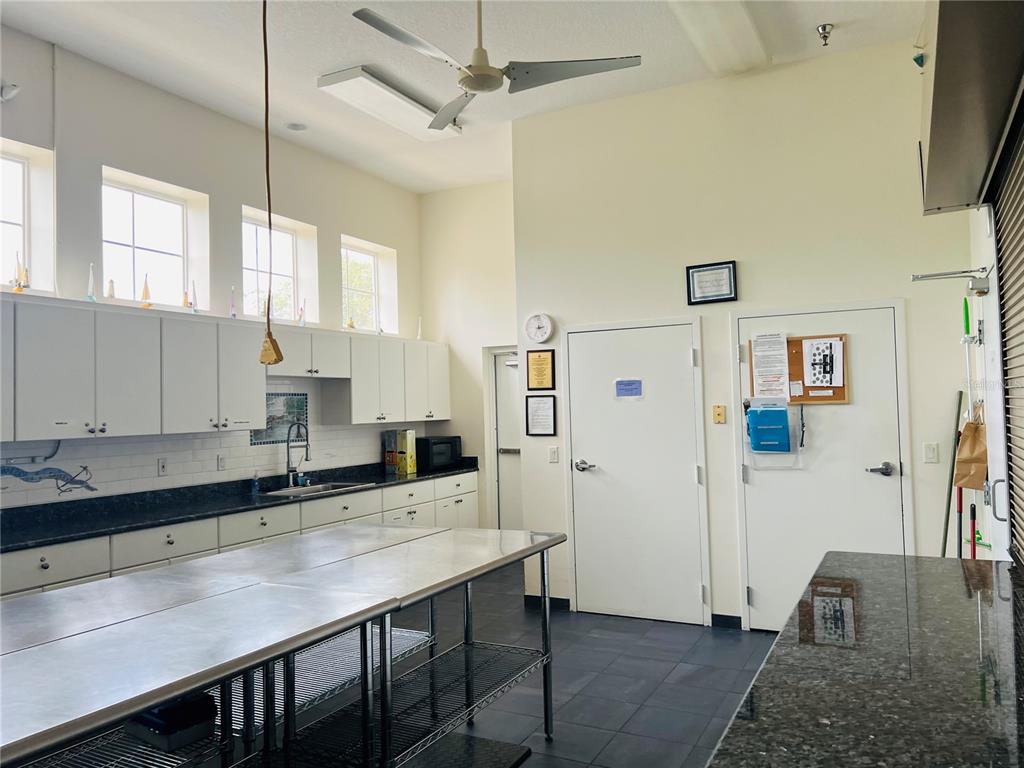 5446 Sea Leopard Street Tavares, FL 32778 - Photo 31 of 39 a kitchen with stainless steel appliances granite countertop a sink stove and refrigerator