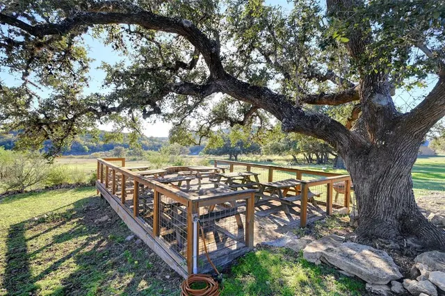 a view of a chairs in a lake