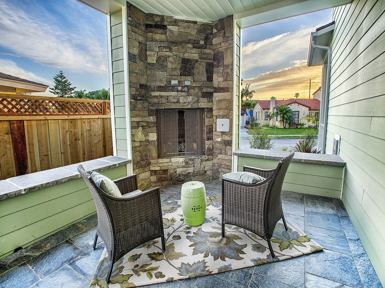 3423 Bayonne Drive San Diego, CA 92109 - Photo 12 of 25 Downstairs Covered Patio off Kitchen