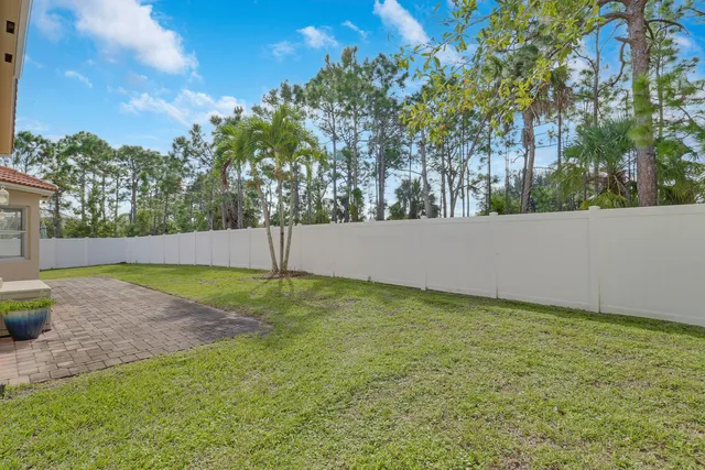 a view of backyard with tree