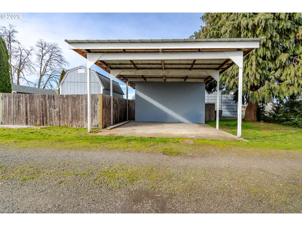a view of a house with a outdoor space