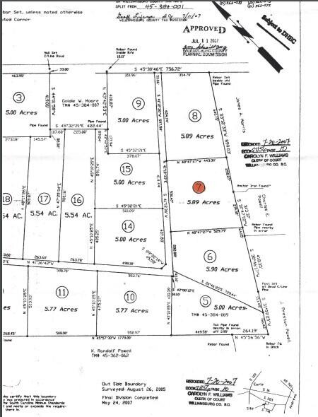 122 Deer Run Avenue Andrews, SC 29510 - Photo 9 of 10 Plat1